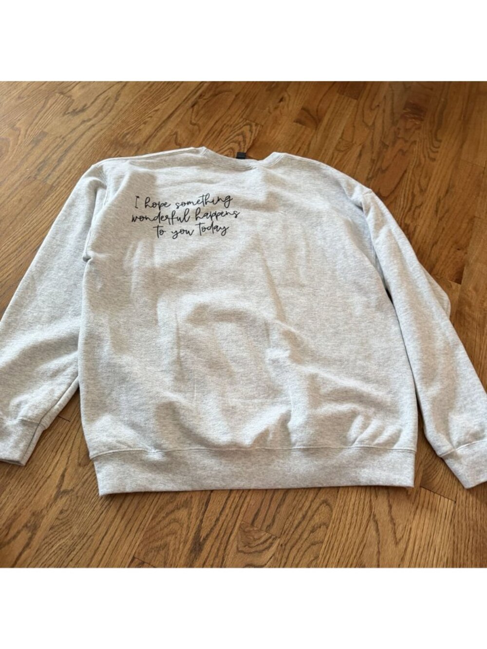 Gilden Womens Gray Sweatshirt Large Something Wonderful - Picture 7 of 8